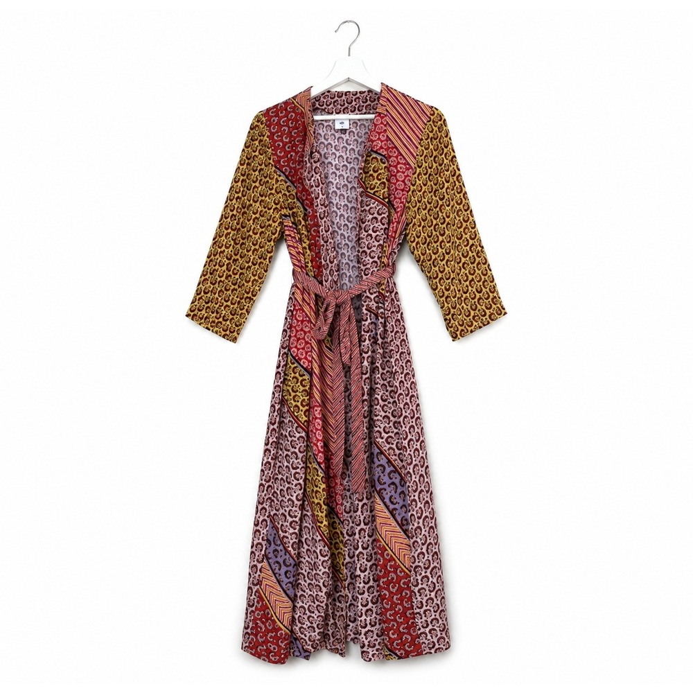 Cabi Womens Poet Jacket Boho Floral Patchwork kimono Duster Size S Maximalist